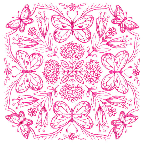 Springtime Charms Kaleidoscope Square 1