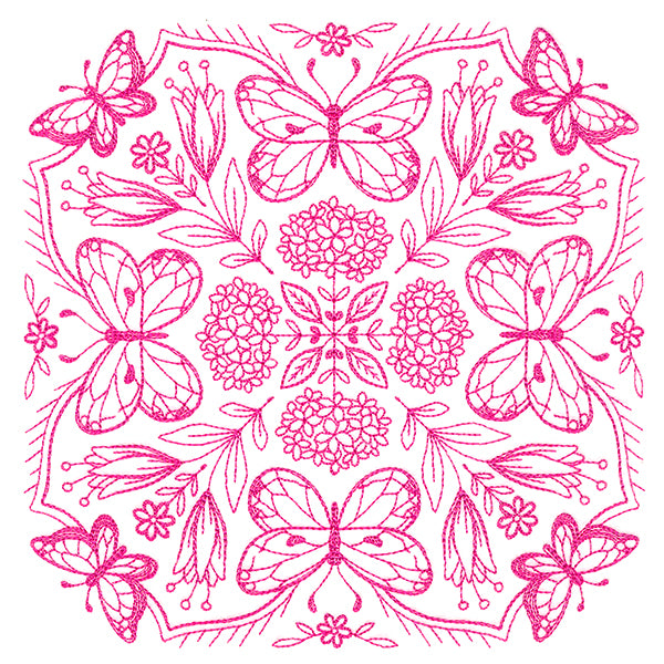 Springtime Charms Kaleidoscope Square 1