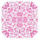Springtime Charms Kaleidoscope Square 1