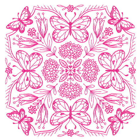 Springtime Charms Kaleidoscope Square 1