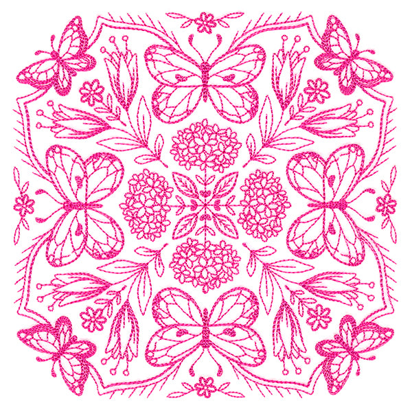 Springtime Charms Kaleidoscope Square 1