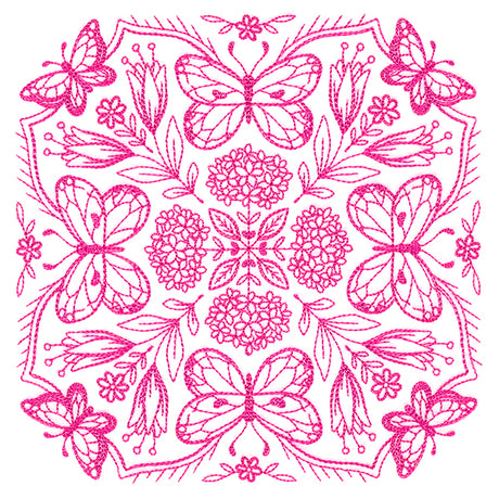 Springtime Charms Kaleidoscope Square 1