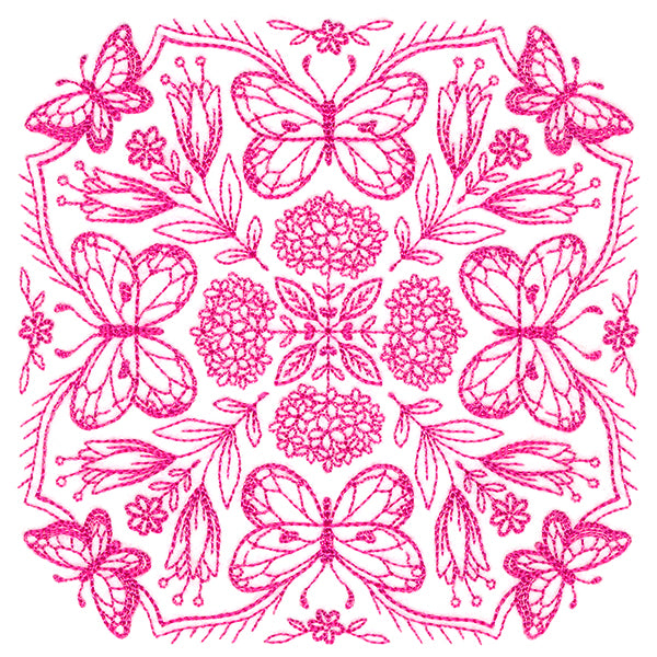 Springtime Charms Kaleidoscope Square 1