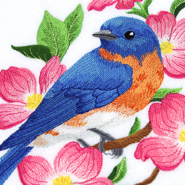 Beautiful Bluebird in Blooms