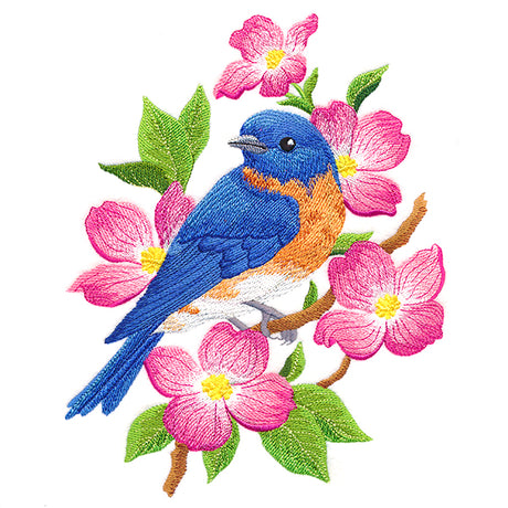 Beautiful Bluebird in Blooms