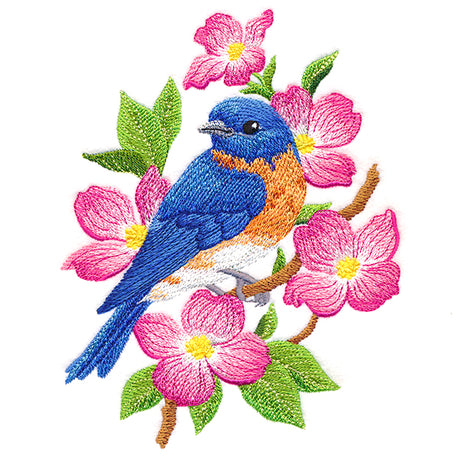 Beautiful Bluebird in Blooms