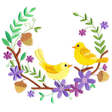 Springtime Birdies Wreath