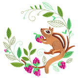 Springtime Chipmunk Wreath
