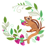 Springtime Chipmunk Wreath
