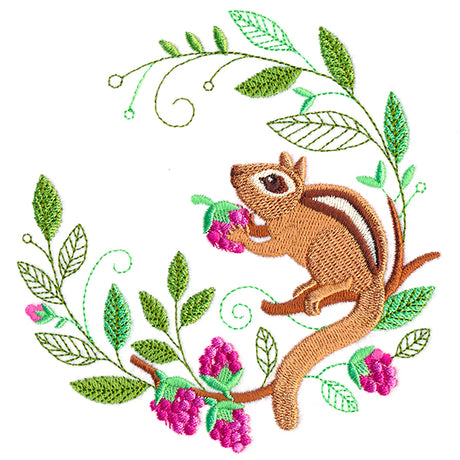 Springtime Chipmunk Wreath