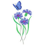 Delicate Eastern Tailed Blue Butterfly in Coneflowers