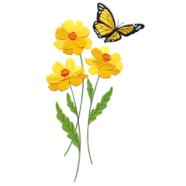 Sweet Monarch Butterfly in Cosmos