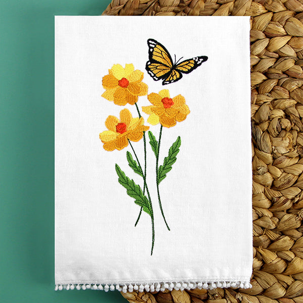 Sweet Monarch Butterfly in Cosmos