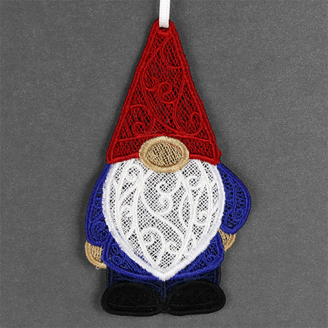 Charming Gnome Ornament (Lace)