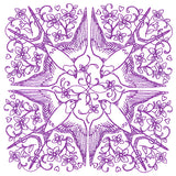 Sweet Swallow Kaleidoscope Square