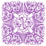 Sweet Swallow Kaleidoscope Square