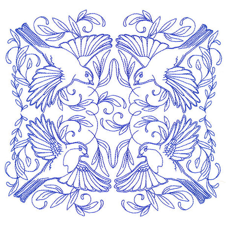 Soaring Robin Kaleidoscope Square