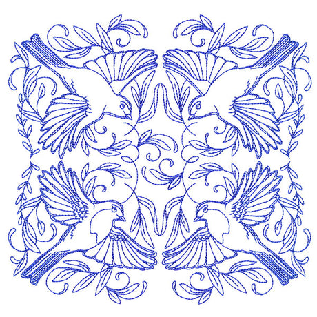 Soaring Robin Kaleidoscope Square