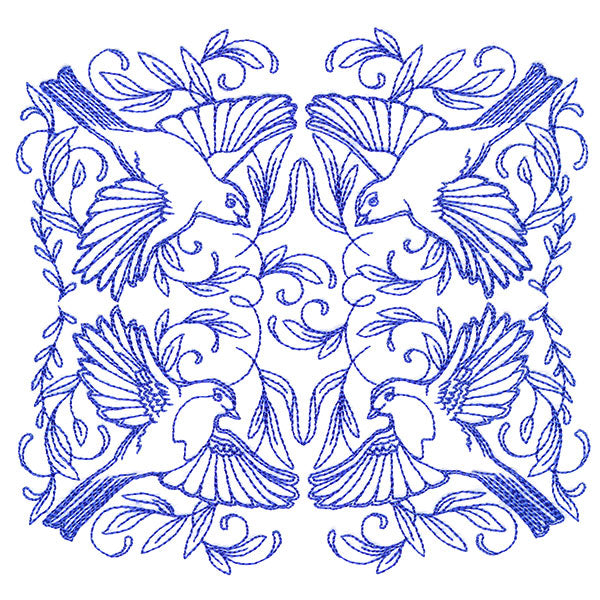 Soaring Robin Kaleidoscope Square