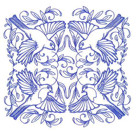 Soaring Robin Kaleidoscope Square