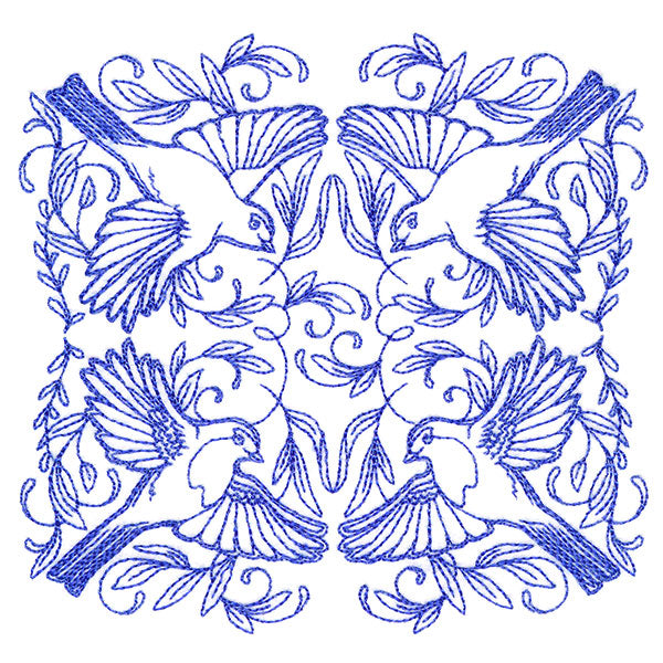 Soaring Robin Kaleidoscope Square