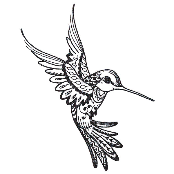 Doodle Treasures - Hummingbird (Blackwork)