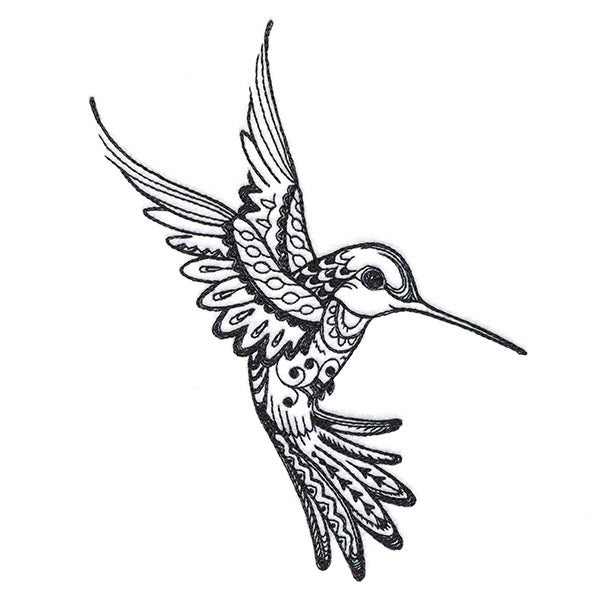 Doodle Treasures - Hummingbird (Blackwork)