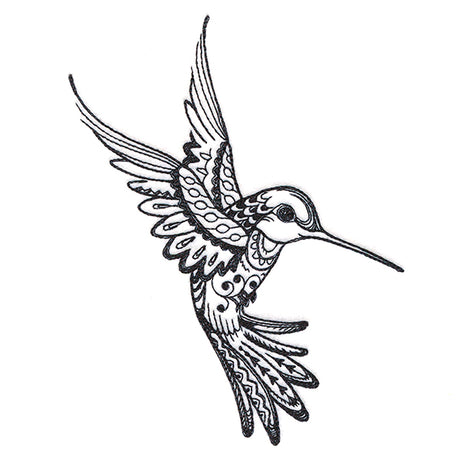 Doodle Treasures - Hummingbird (Blackwork)