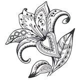 Doodle Treasures - Lily (Blackwork)