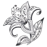 Doodle Treasures - Lily (Blackwork)