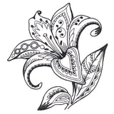Doodle Treasures - Lily (Blackwork)