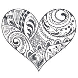 Doodle Treasures - Heart (Blackwork)
