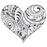 Doodle Treasures - Heart (Blackwork)