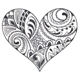Doodle Treasures - Heart (Blackwork)