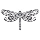 Doodle Treasure - Dragonfly (Blackwork)