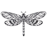 Doodle Treasure - Dragonfly (Blackwork)