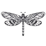 Doodle Treasure - Dragonfly (Blackwork)