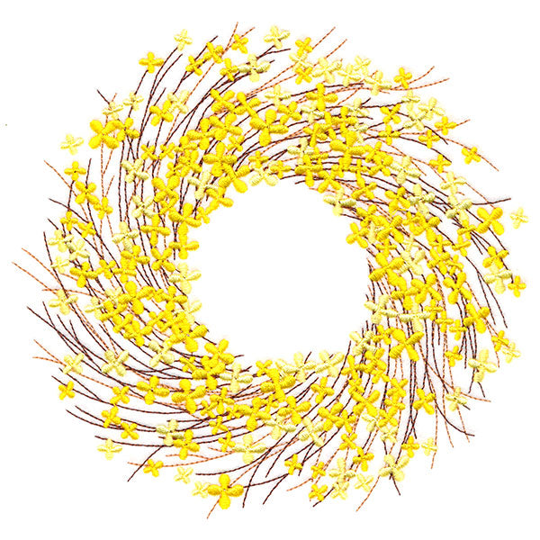 Vibrant Forsythia Wreath