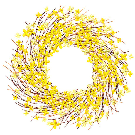 Vibrant Forsythia Wreath