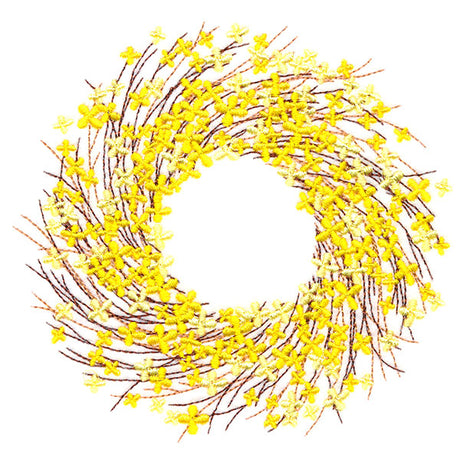 Vibrant Forsythia Wreath