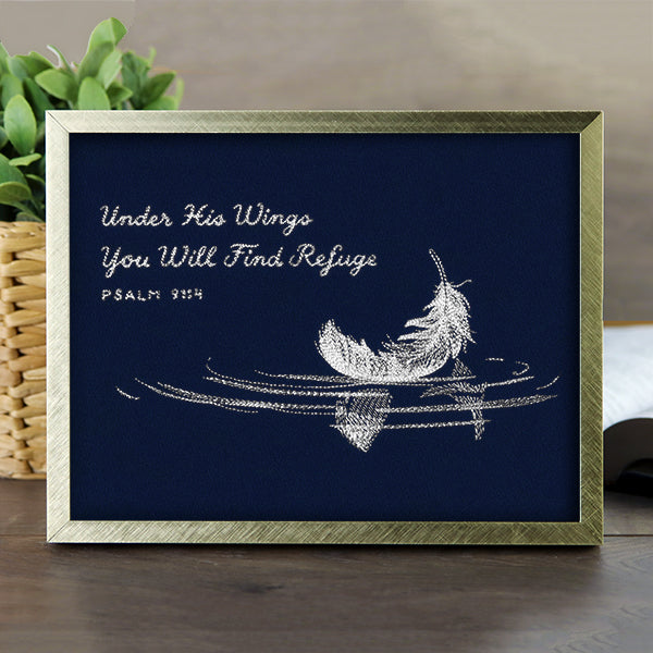 Under His Wings Feather