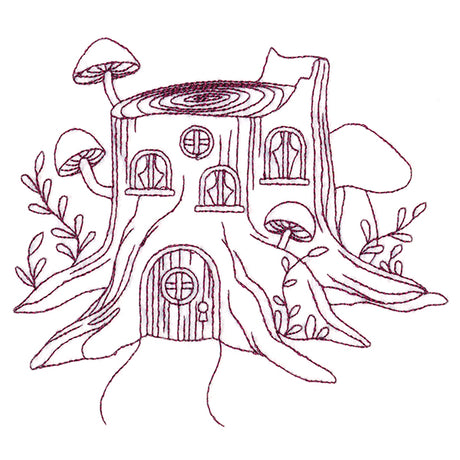 Delightful Gnome Homes - Tree Stump