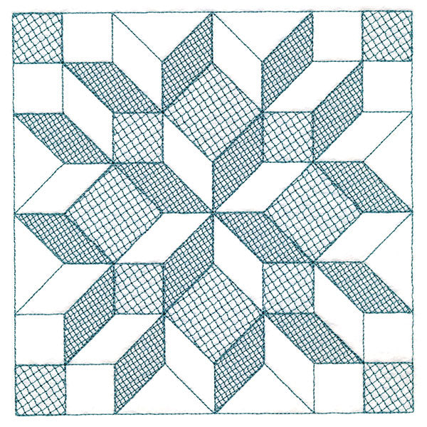 Fun on the Farm Quilting - Carpenter Star Square (Trapunto)