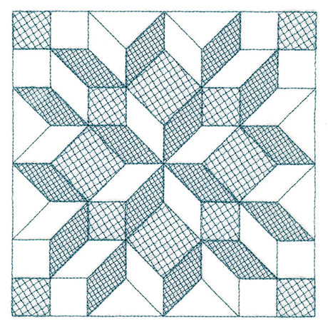 Fun on the Farm Quilting - Carpenter Star Square (Trapunto)