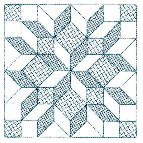 Fun on the Farm Quilting - Carpenter Star Square (Trapunto)