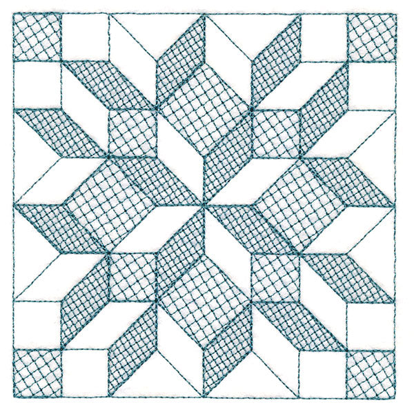Fun on the Farm Quilting - Carpenter Star Square (Trapunto)