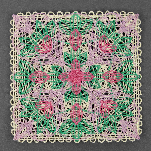 Spring Floral Granny Square (Battenburg Lace)