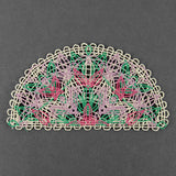 Spring Floral Granny Half Circle (Battenburg Lace)