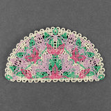 Spring Floral Granny Half Circle (Battenburg Lace)