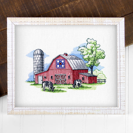 Classic Spring Barn Scene